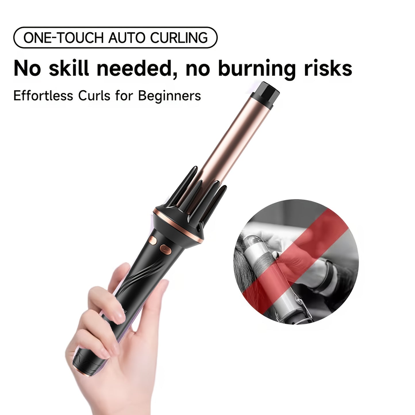 Salon Quality Automatic Curling Iron With Thermostatic Control