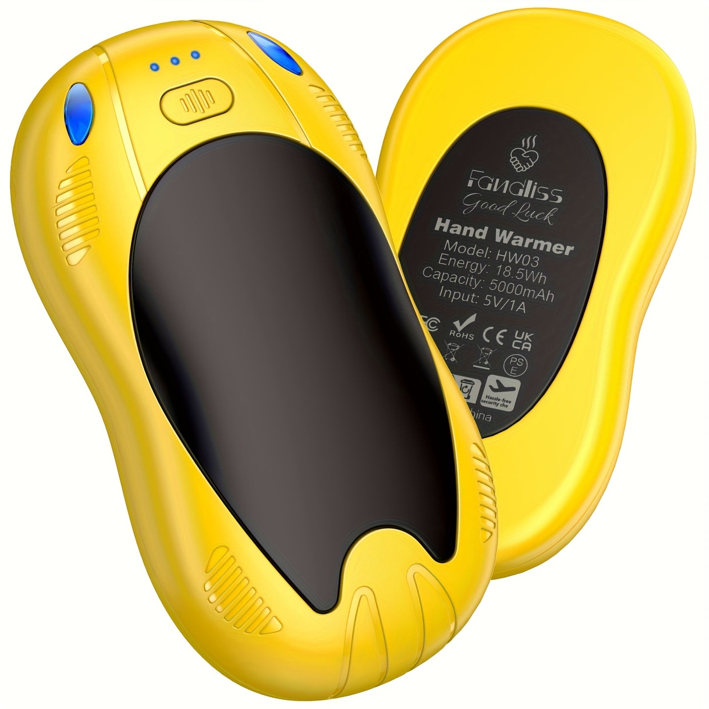 Double Sided Heating 2-in-1 Magnetic Suction Hand Warmer, 3-speed Temperature Control Adjustment, Essential For Skiing, Camping, And Mountaineering, Winter Hand Warmer, Travel Essentials, Winter Accessories, Portable Heater