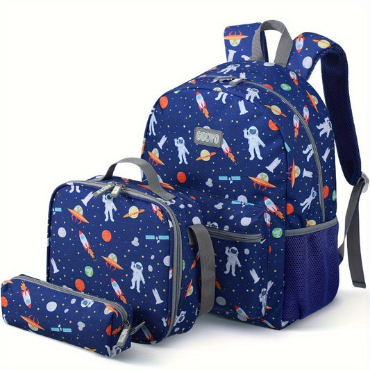 Kids School Backpack Set With Lunch Bag Pencil Case