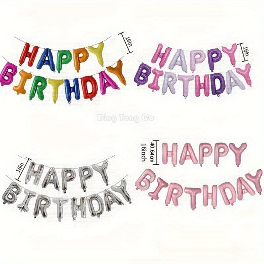 Happy Birthday Balloon Banner Set with Numbered Balloons (1-20) & Happy Birthday Letters - Multicolor Party Decorations Kit for, & Parties, Photo Backdrops, Ceiling & Table Centerpieces - Easy Setup Party Supplies