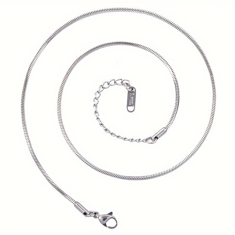 Boho Chic 11 Pcs 18 Inch Stainless Steel Snake Chain Necklaces With Lobster Clasp FadeResistant DIY Jewelry Making Women