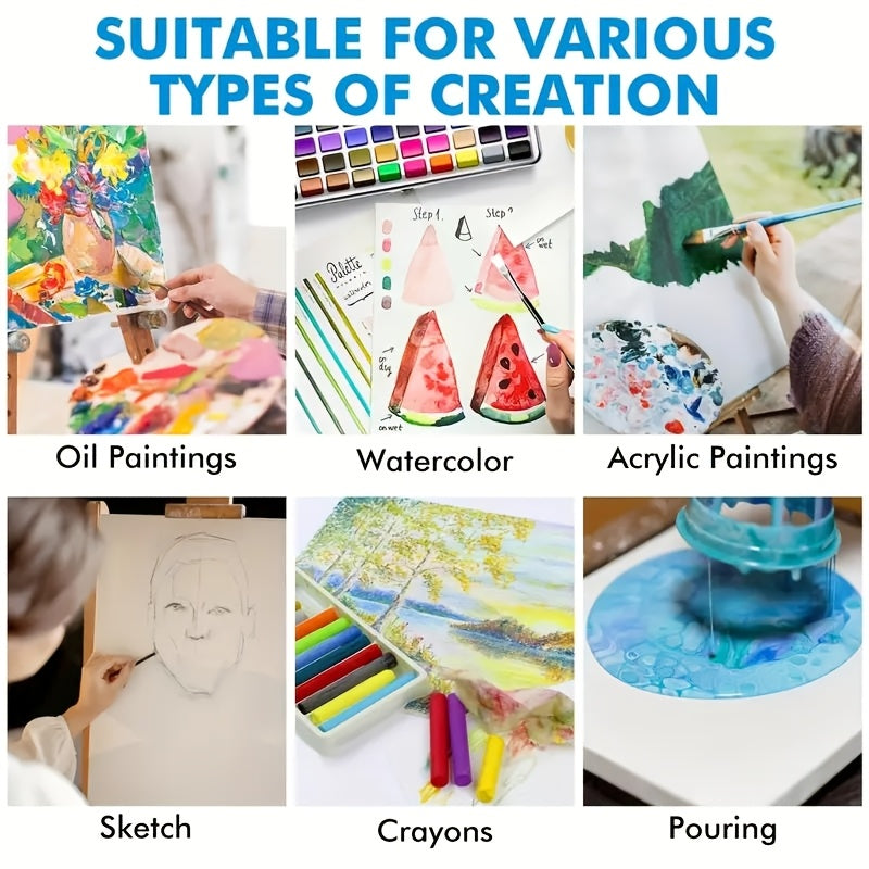 LKBEE Stretched Canvas Board Set 8 Pack Acrylic Oil Painting