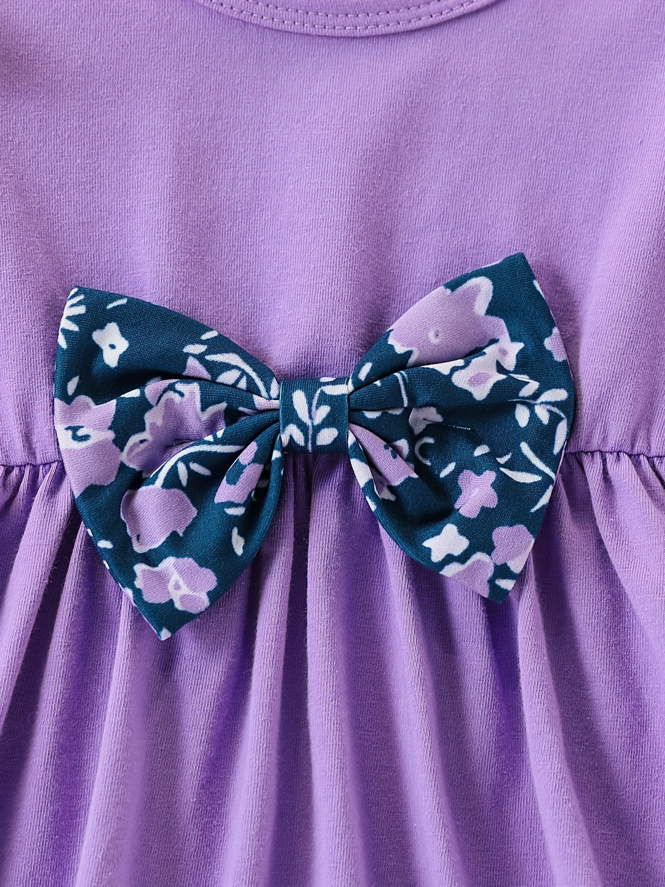 Toddler Baby Girls Clothes Set 3pcs Floral Soft Crewneck Long Sleeve Top+Pants Outfits With Headband, for Outdoor