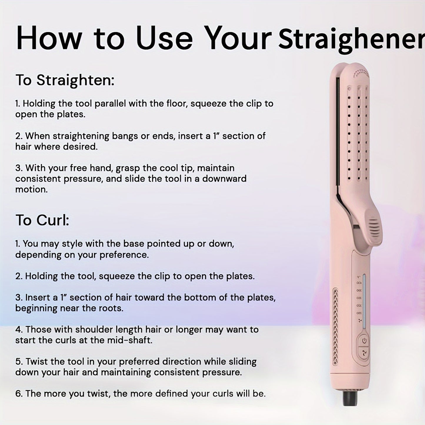 Dual Purpose Airflow Curling Iron With 360 Airflow Styler