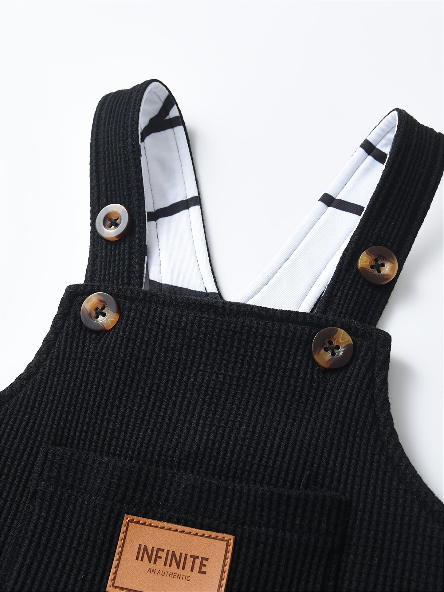 KUKITTY Infant Boy Overalls Jumpsuit With Pocket