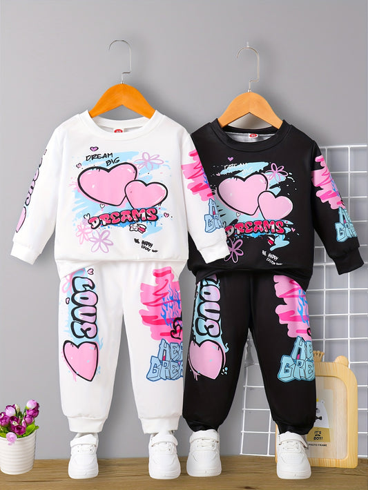 Baby Girl Outfit Set 4pcs Newborn Pants Set Suitable for 0-4 Years Old, Perfect for Outdoor