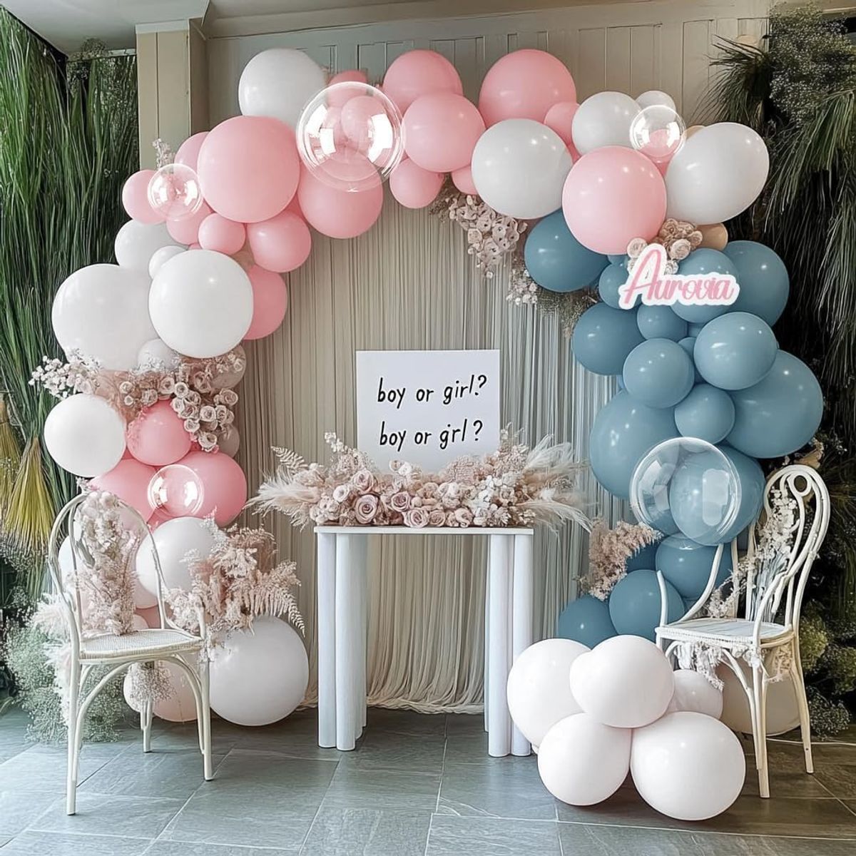 Pastel Pink Balloons Double Stuffed Pink Balloons Different Sizes Clear Bobo Balloon Garland Arch Kit 18/12/5 Inch for Birthday Shower Wedding Gender Reveal Party Decorations, Birthday Balloons Decoration Set, Balloon Garland