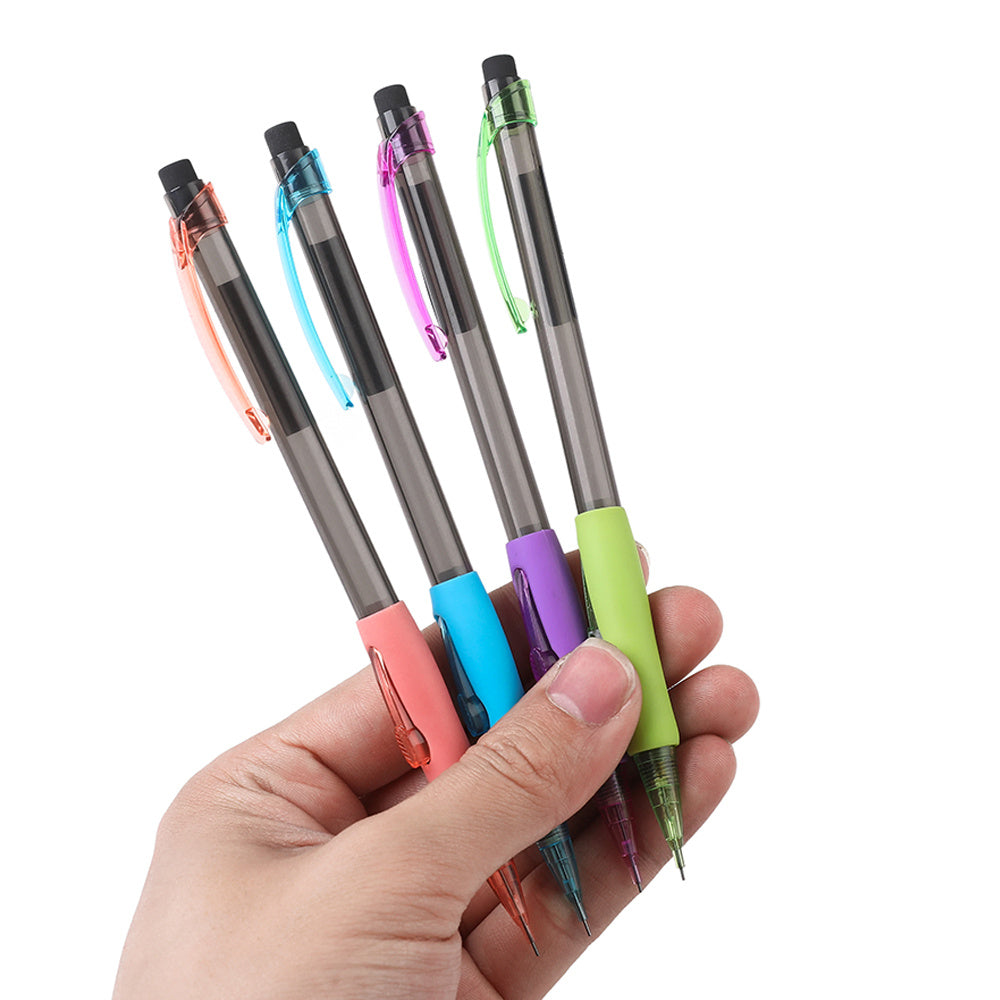 Side Press Mechanical Pencils Set with Replaceable Lead, 0.5/0.7/0.9mm Comfortable Grip Automatic Pencil Set for Office Writing Supplies Back to School Stationery(24pencils+24boxes of Lead)