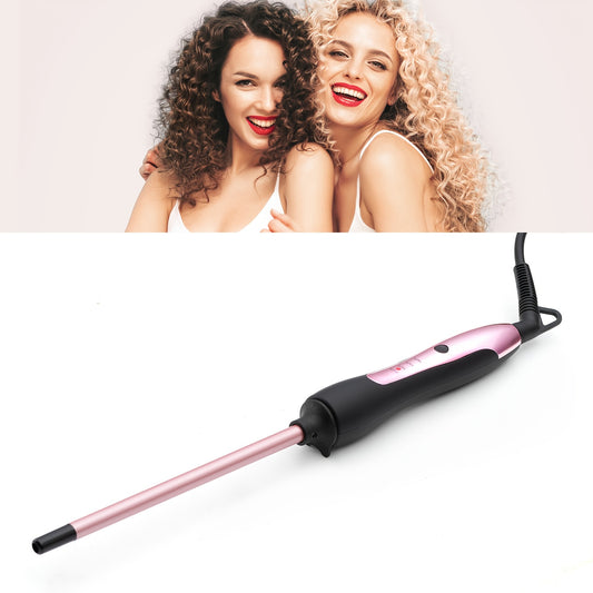 Compact Curling Iron With Ceramic Coating Heats Fast