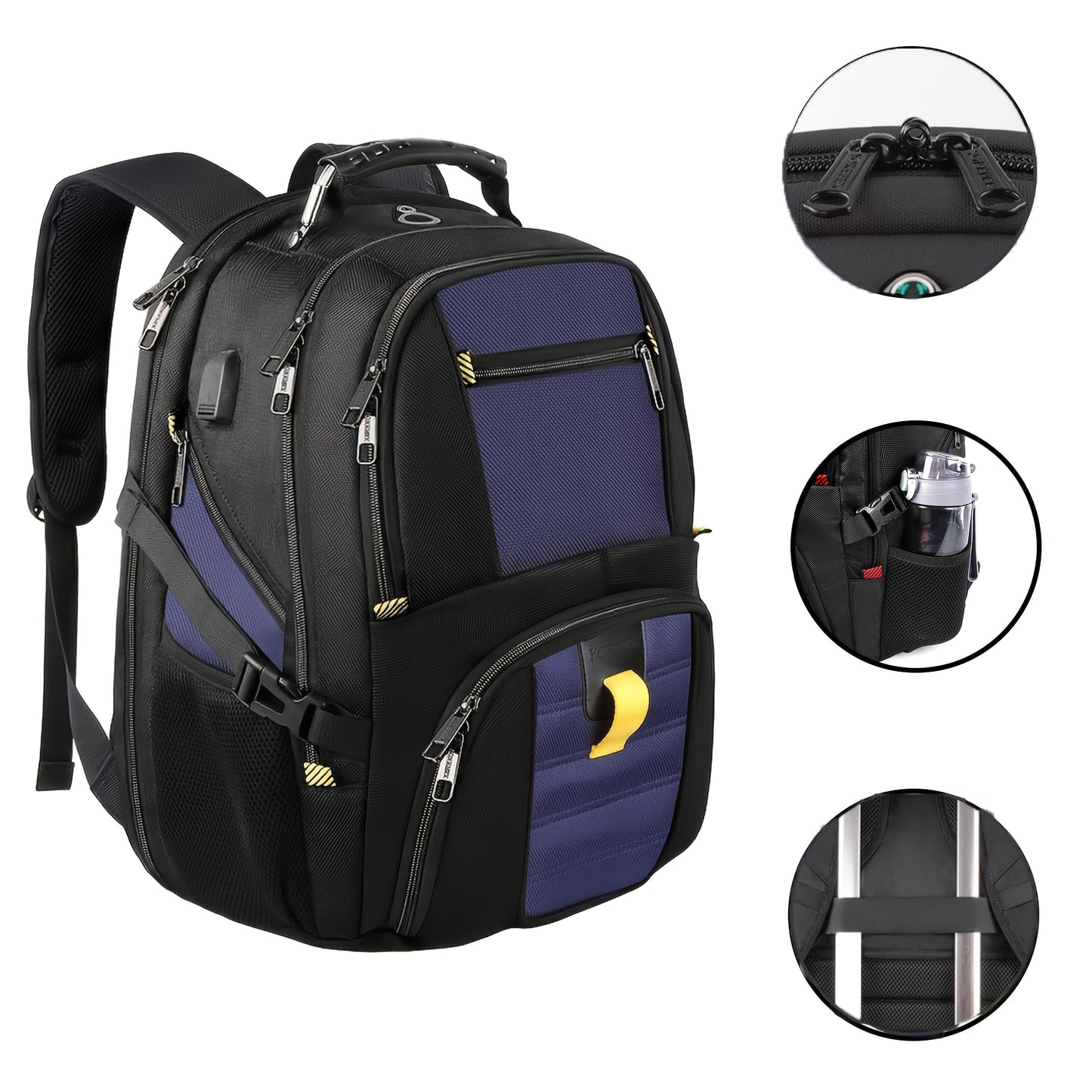 Travel Backpack, Extra Large 13.21gal Laptop Backpacks For Men Women, College Backpacks Airline Approved Business Work Bag With USB Charging Port Fits 17 Inch Computer, Men'S Gifts, School Backpack For Teens, Travel Accessori