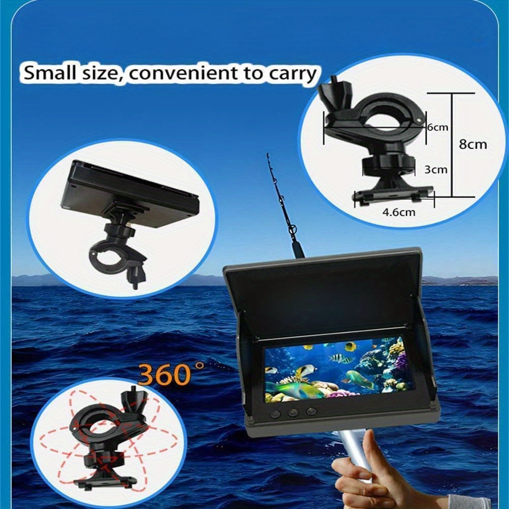 Latest Upgraded Version 4.3-inch Single-sided Screen Shielded Fishing Viewing Set, Fish Finder, HD Underwater Camera, Underwater Fishing Tool, 140° Wide-angle Lens, Fish-attracting Light, Perfect for Fishing Enthusiasts, Bir