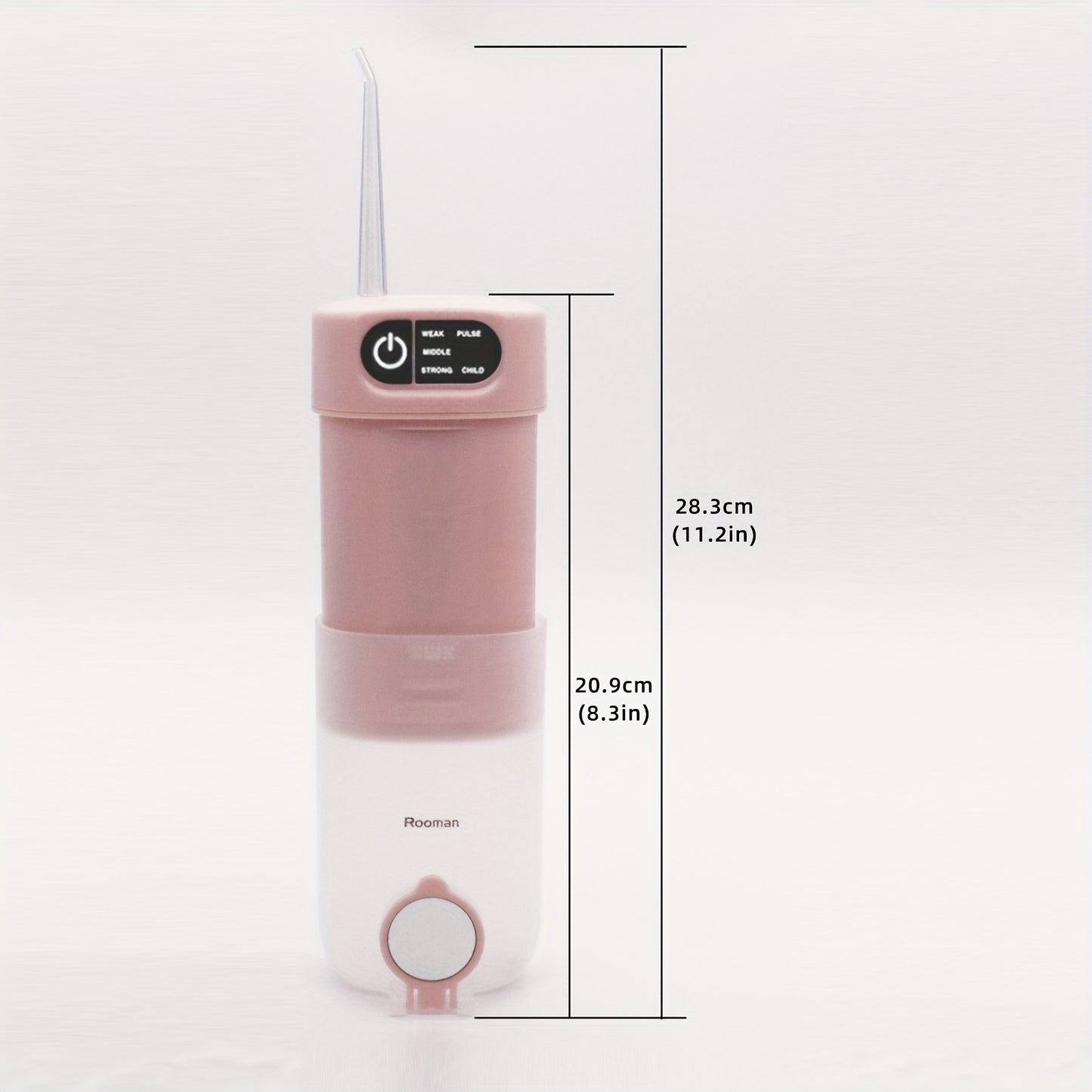 ROOMAN HP-01 Portable Smart Water Flosser Teeth Cleaner, Retractable Oral Irrigator, 6 Pulse Gears, 5 Accessories Travel Accessories Must Haves, USB Charging Design