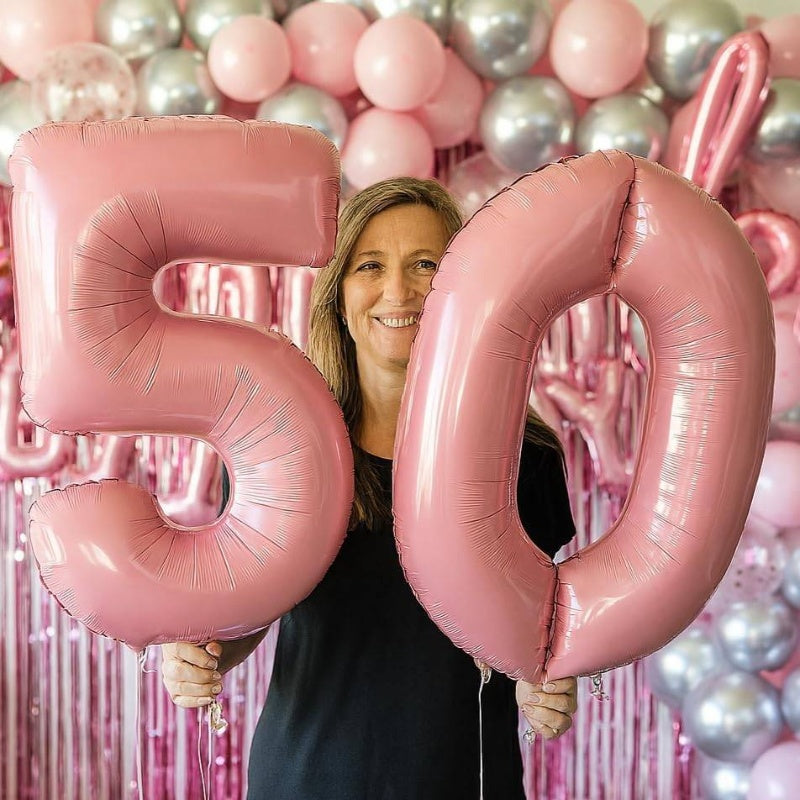 89 Piece Girls Birthday Balloon Set With 0 To 19 Crown Lipstick Champagne Bottle Shapes Confetti Backdrop Arch Kit Pink