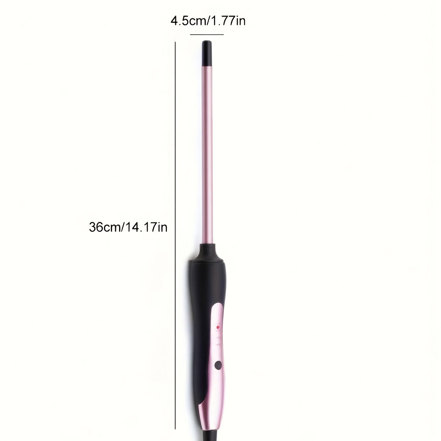 Compact Curling Iron With Ceramic Coating Heats Fast
