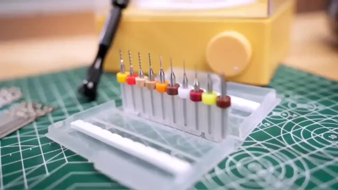 60Pcs Alloy Needle Vise Hand Drill Set With Mini Twist Drill Bits For Jewelry Crafts Woodworking