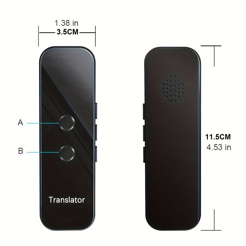 Portable Language Translator Device, Two-Way Instant Translator, APP Online Voice Translation, 137 Languages Supported, High Accuracy Translator Device for Travel Business Learning Headphones