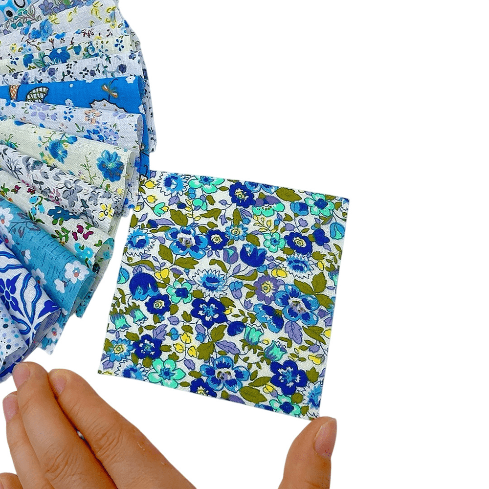 98Pcs Cotton Jelly Roll Patchwork Fabric Set For DIY