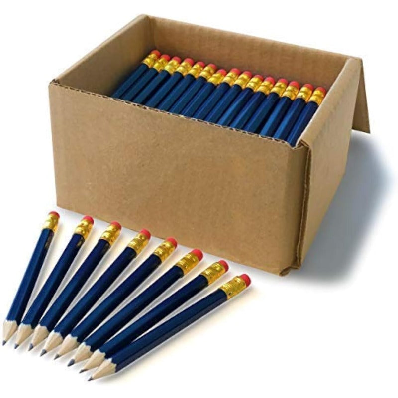 144 Count Number 2 Pencils With Erasers Hexagon 4 Inch Sharpened Pencils For Golf Crafts Church School