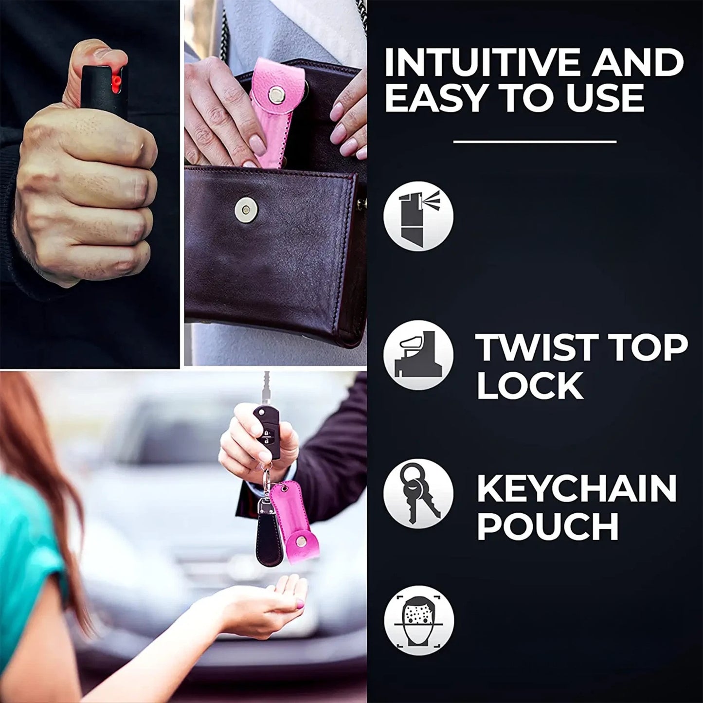 Personal Safety Keychain Set for Women with Emergency Whistle and Compact Protective Accessories, Ideal Travel Safety Tools for Night Walks, Solo Trips, Hiking, and Daily Commutes, Lightweight and Easy to Attach to Bags or Ke