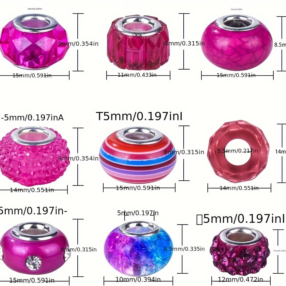 DIY Bead Jewelry Making Kit 200 To 400 Pieces Glass Beads Set