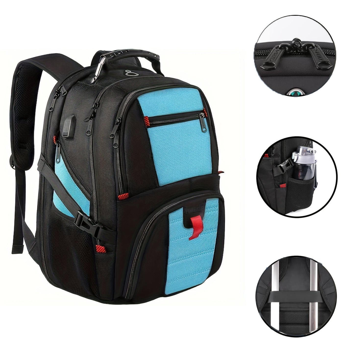 Travel Backpack, Extra Large 13.21gal Laptop Backpacks For Men Women, College Backpacks Airline Approved Business Work Bag With USB Charging Port Fits 17 Inch Computer, Men'S Gifts, School Backpack For Teens, Travel Accessori