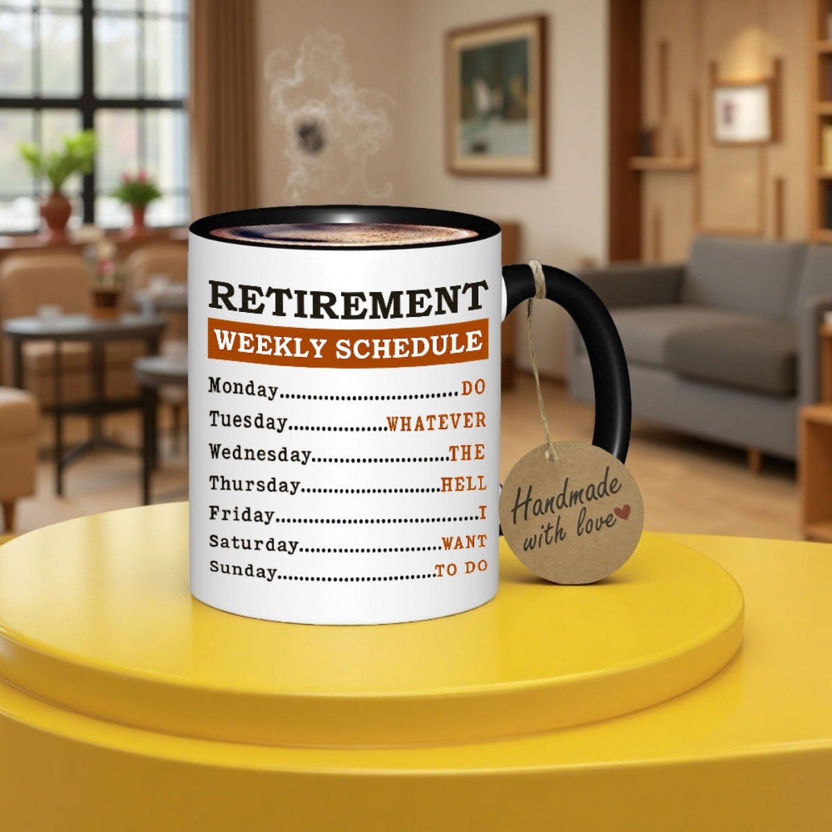 Humorous 11oz Ceramic Coffee Mug With Weekly Schedule Design Ideal Gift For Parents Colleagues Office Retirement
