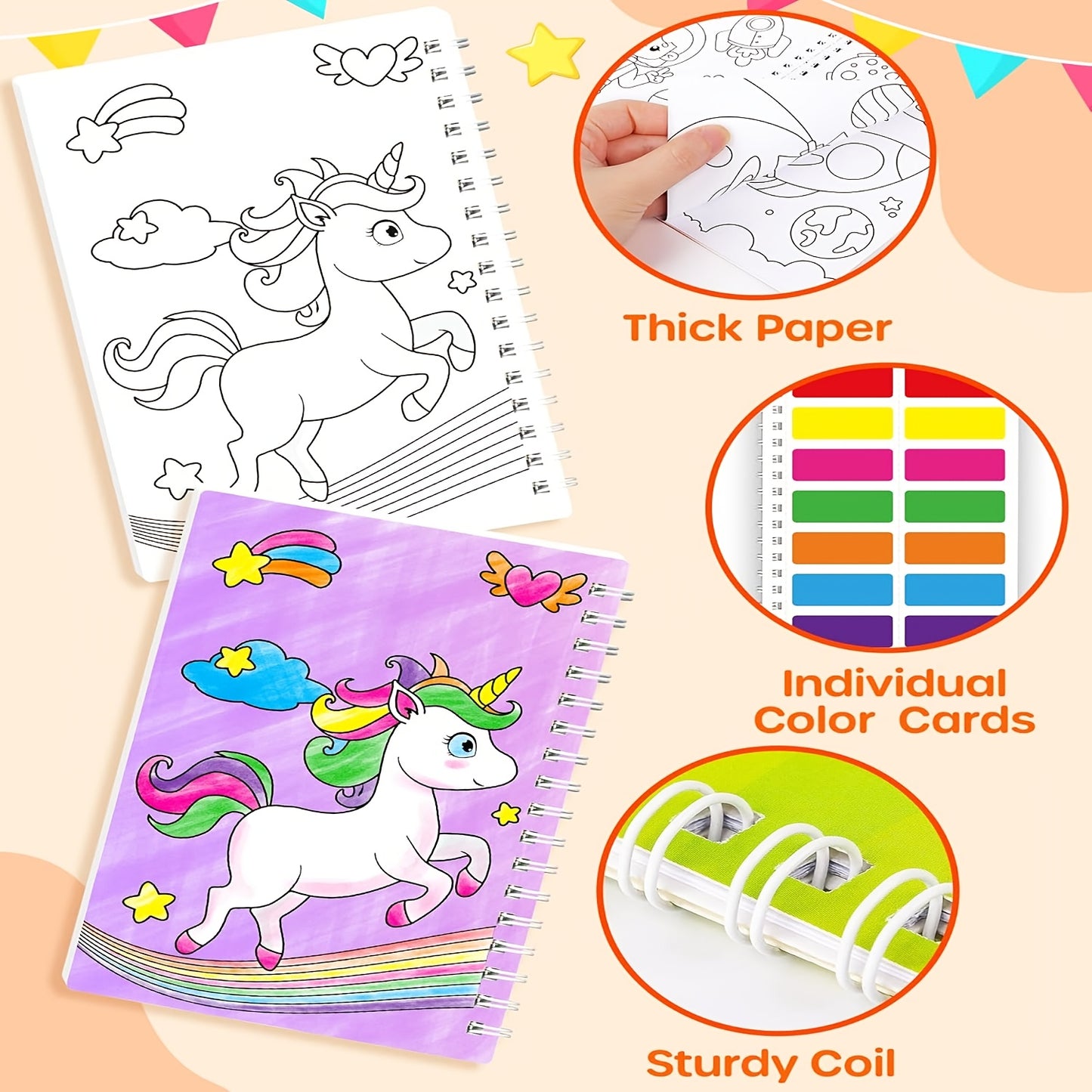 24 Pack Paint With Water Colouring Books For Kids Ages 4 To 12 Mixed Color Paper For Birthday Favors And School Prizes