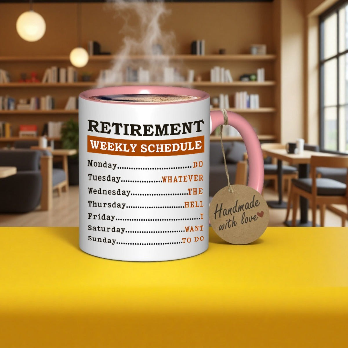 Humorous 11oz Ceramic Coffee Mug With Weekly Schedule Design Ideal Gift For Parents Colleagues Office Retirement