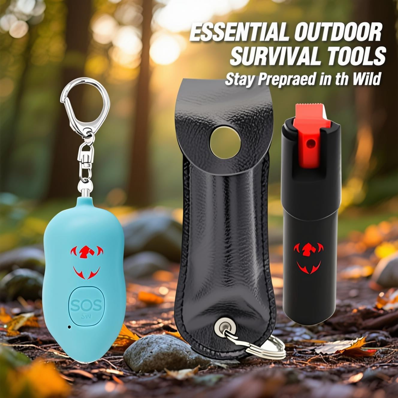 Personal Safety Keychain Set for Women with Emergency Whistle and Compact Protective Accessories, Ideal Travel Safety Tools for Night Walks, Solo Trips, Hiking, and Daily Commutes, Lightweight and Easy to Attach to Bags or Ke