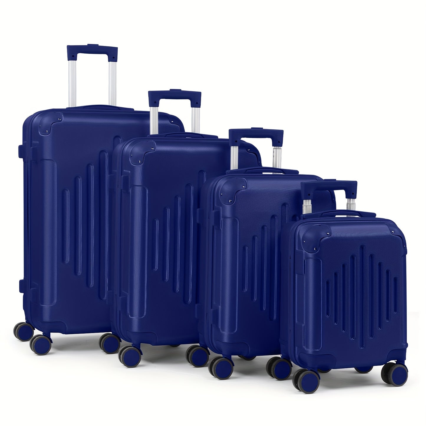 AUTOFOREVER Rose Golden ABS Trolley Case 12 16 20 24 28 Inch With Spinner Wheels And Combination Lock