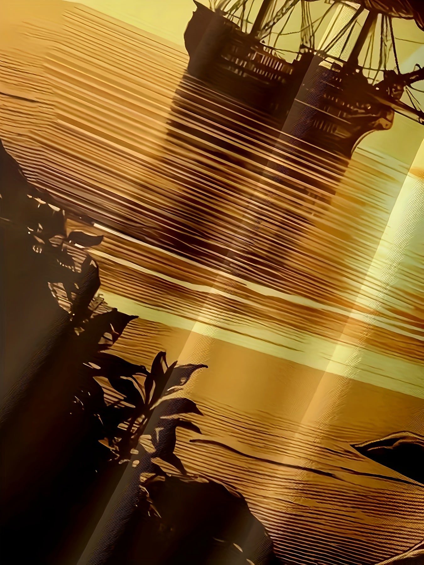 Men'S 3D Printed Tropical Sunset Sailboat & Hawaiian Beach Scene Short Sleeve Shirt - Vibrant Palm Tree & Ocean Print, Breathable, Chest Pocket, Casual Button-Front Closure, All-Season Comfort, Ideal for Summer Vacation & Bea