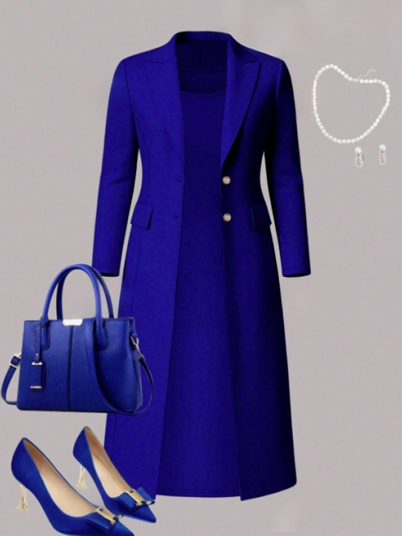 2 Piece Women's Suit Set With Lapel Trench Vest And Skirt For Autumn Winter Office Wear And Evening Occasions