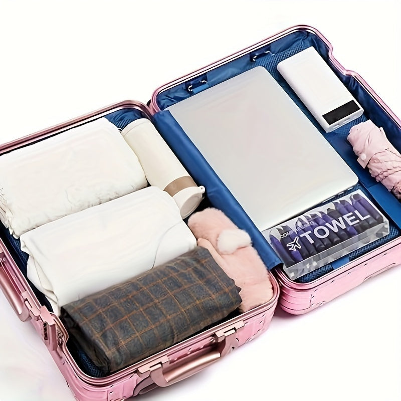 Compressed Towel Pack of 28, Portable Individually Wrapped Disposable Camping Towels, Compact Facial Cleansing Cloth for Outdoor Travel and Business Trips, Thickened Face Washcloth 9.45inch*11.81inch