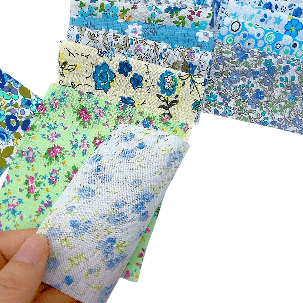 98Pcs Cotton Jelly Roll Patchwork Fabric Set For DIY