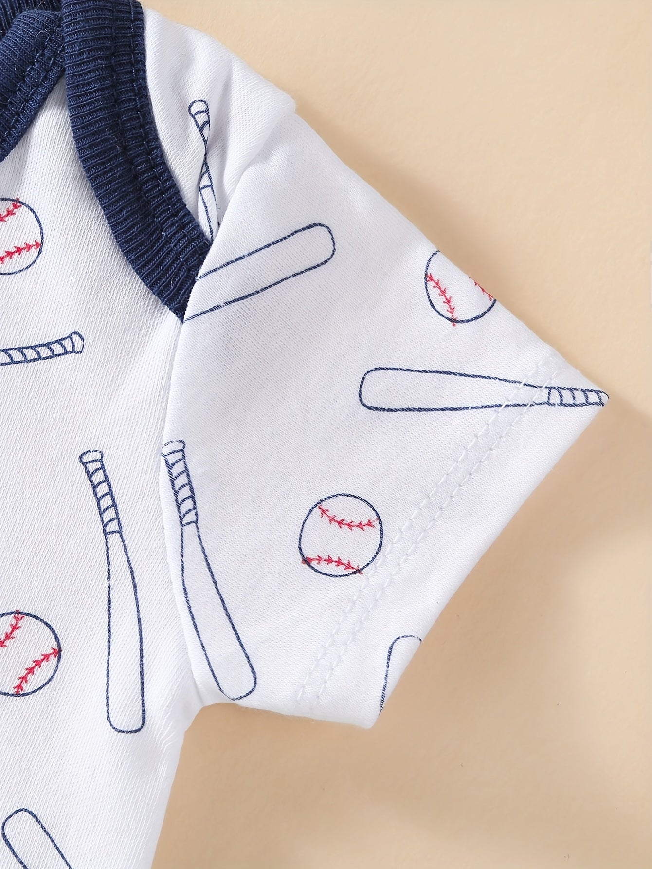 PAYIFANG Baby Boys Baseball Theme Rompers Five Piece Set