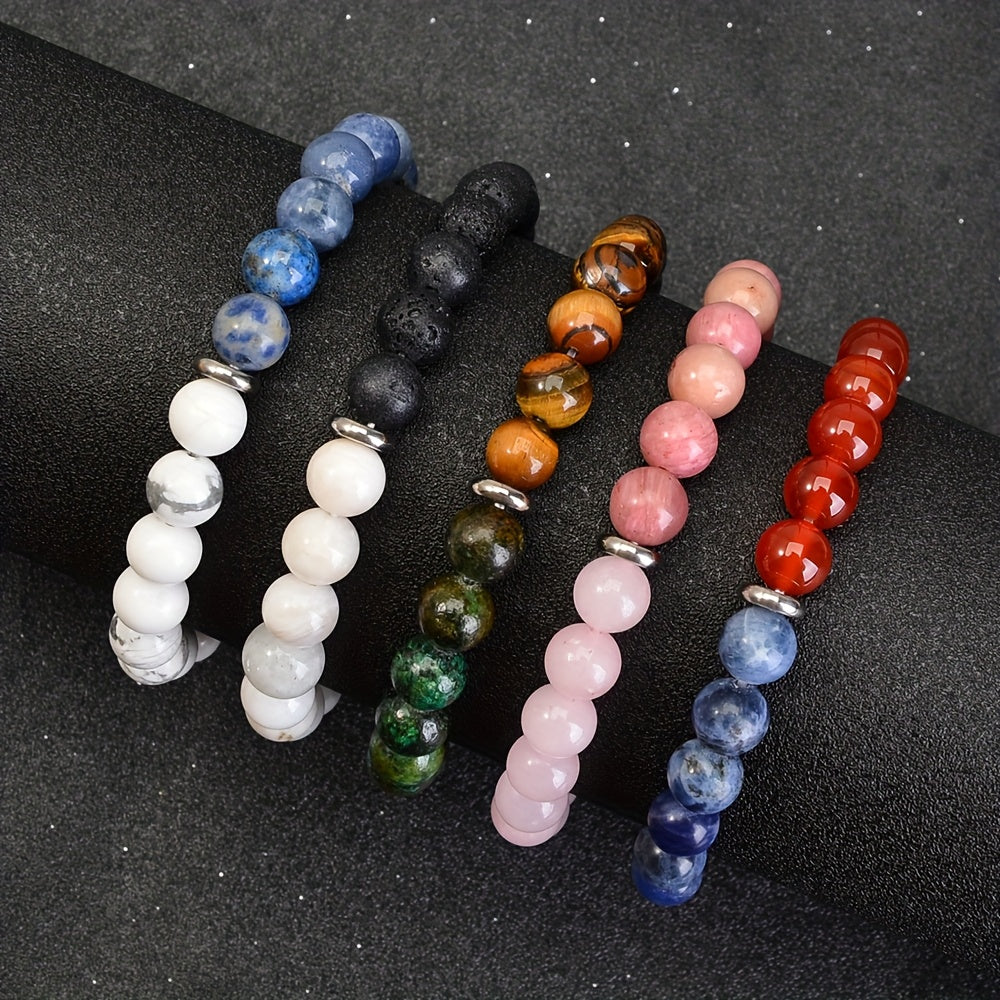 Bohemian Glass Beaded Bracelet 50pcs Set for Men and Women