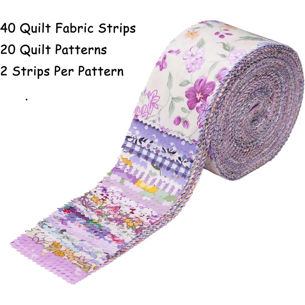 Cotton Jelly Roll Fabric Strips For Quilting Precuts Bundle