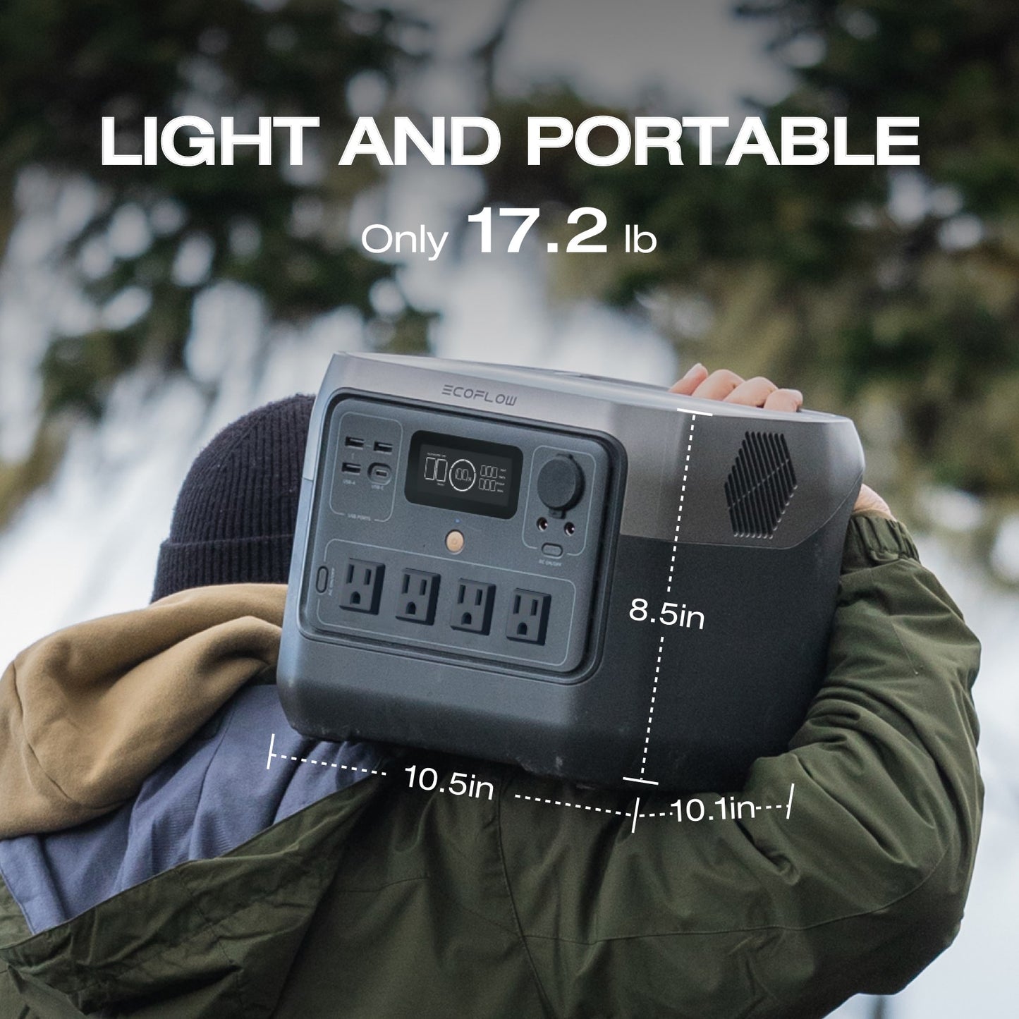 EcoFlow Portable Power Station RIVER 2 Pro 700, 716Wh LiFePO4 Battery, 70 Min Fast Charging, 4X800W AC Outlets, Solar Power Bank for Outdoor Camping/RVs/Home Use Black (Solar Panel Optional)