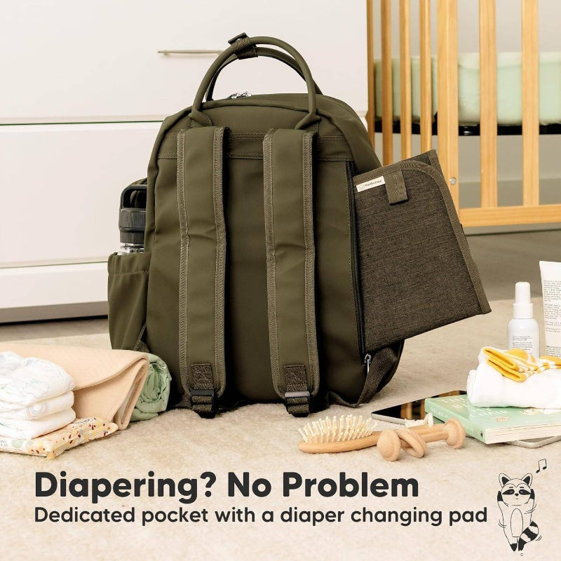 Diaper Bag Backpack With Portable Changing Pad For Travel