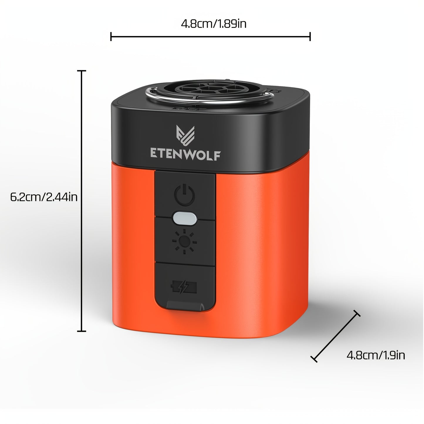 ETENWOLF Portable Air Pump 2600mAh Battery & Camping Light Mini Air Pump for Air Mattress, Pool Floats, Vacuum Storage Bags USB Charging, Compact Keychain Design for Travel, Camping & Outdoor Gear, Camping Must Haves, Camping