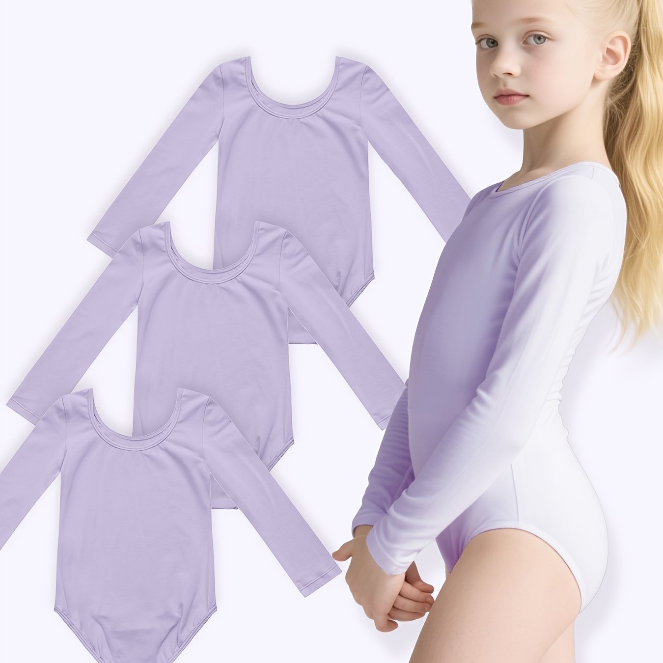 Youngsters Girls Ballet Leotards Soft Stretch Fabric