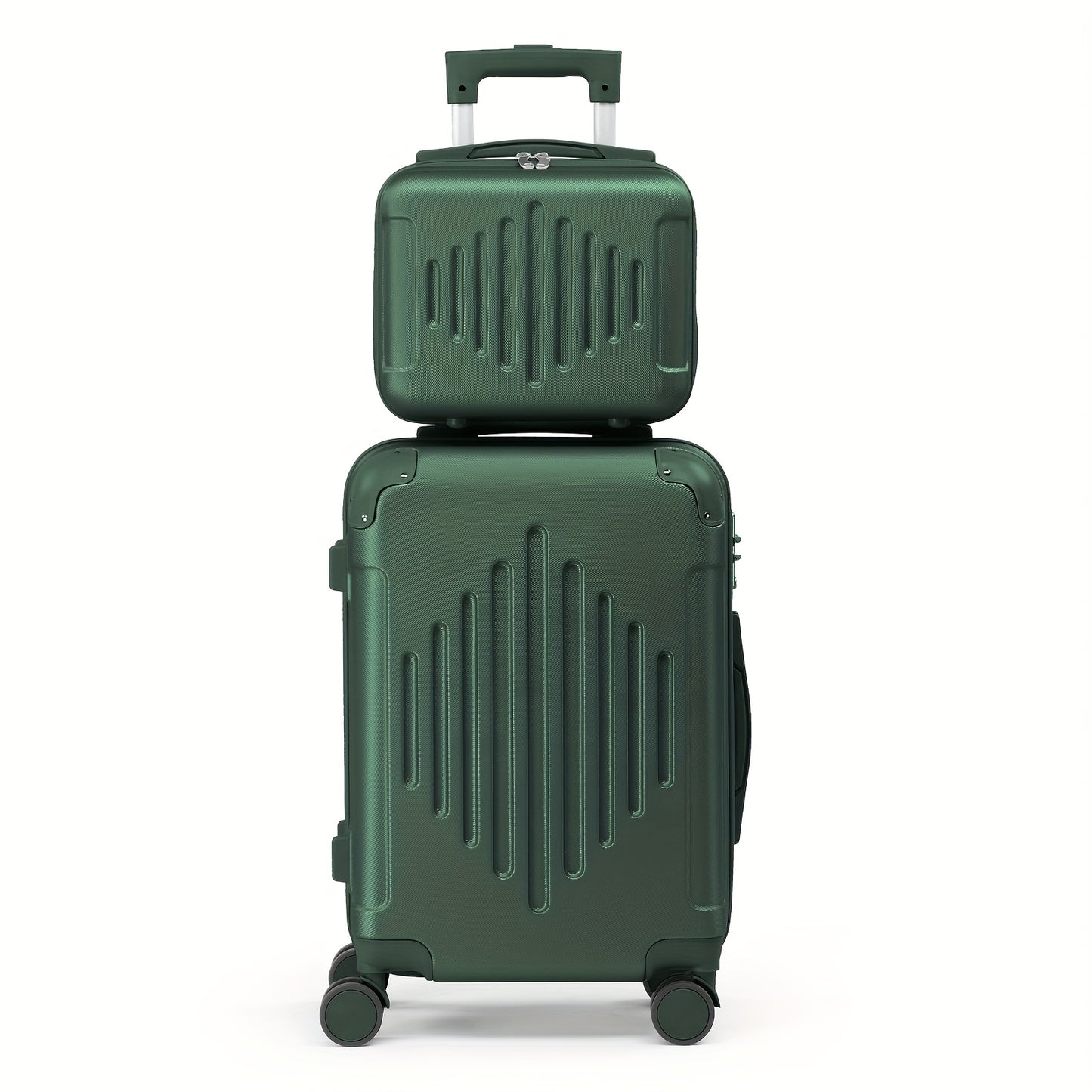 AUTOFOREVER Rose Golden ABS Trolley Case 12 16 20 24 28 Inch With Spinner Wheels And Combination Lock