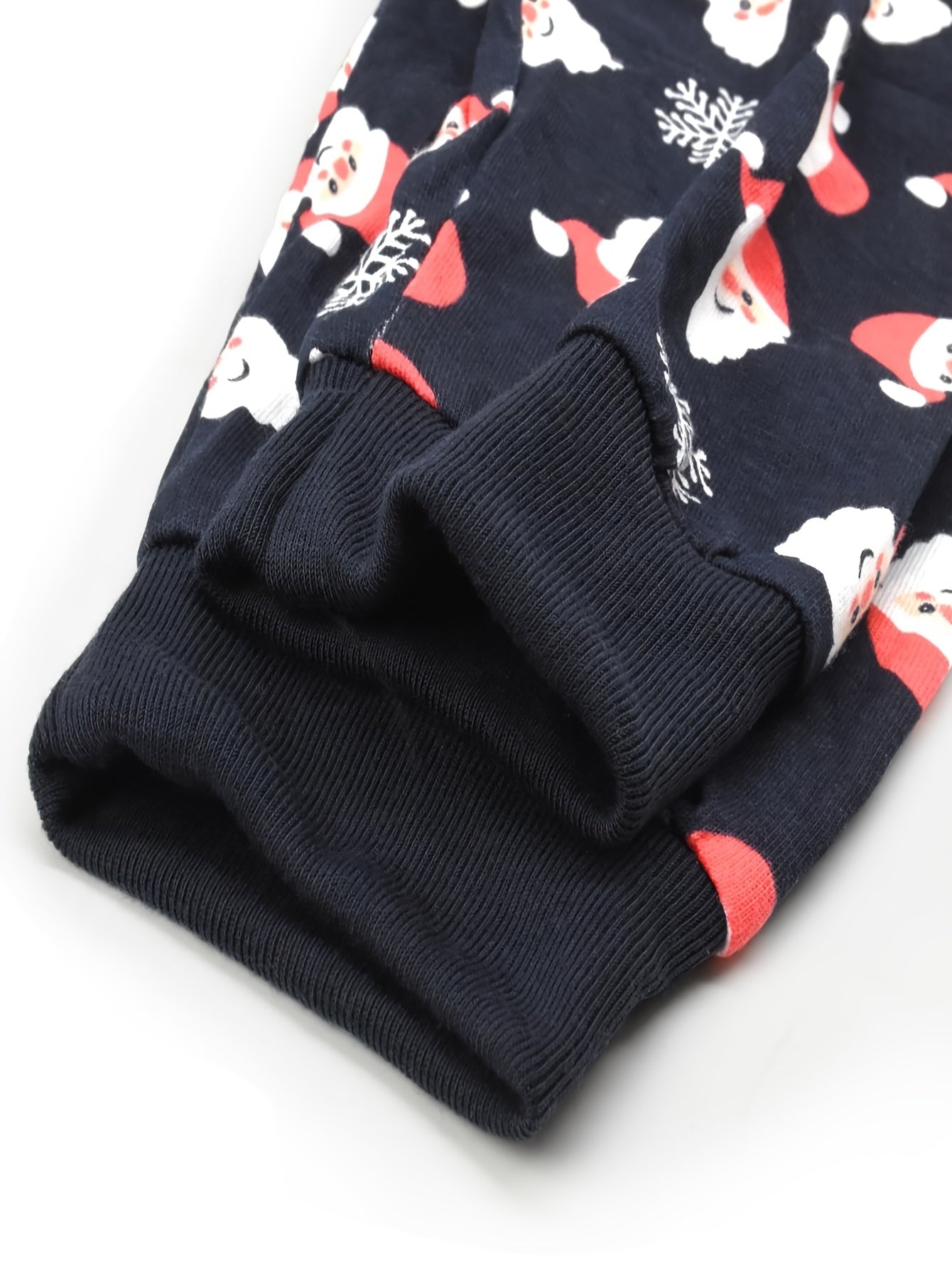 2-Pack Family Matching Christmas Pajamas Set, Santa And Tree Print Long Sleeve Nightwear Set for Men, Kids Family Pjs, Holiday Party Pajamas