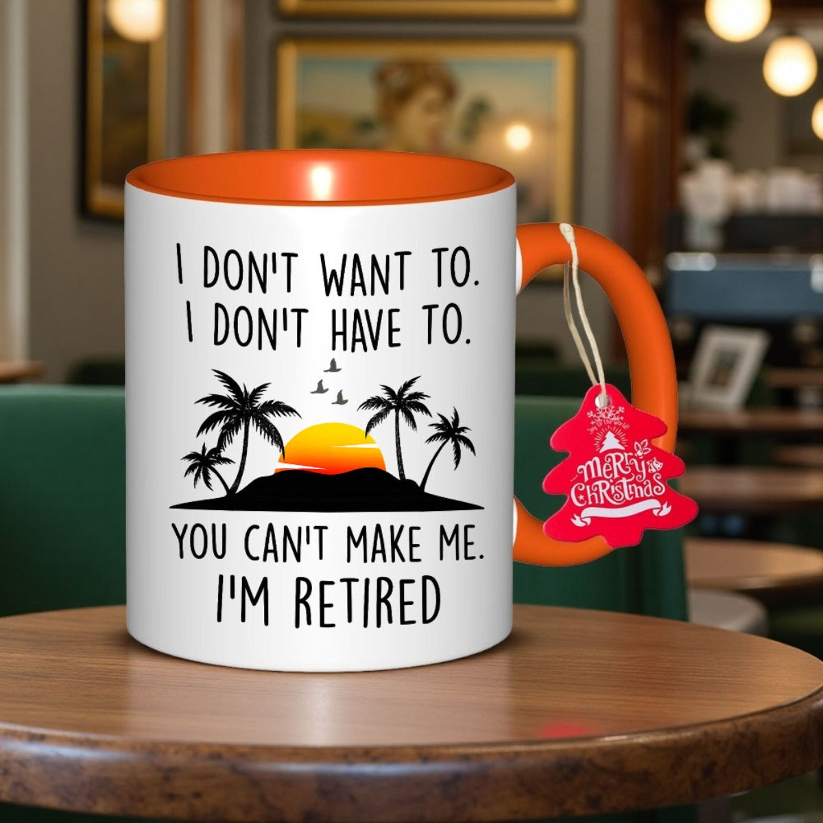 1pc "I' Retired" Funny Coffee Mug - Shatterproof & Dishwasher Cup with Retirement, Durable Reusable Drinkware Suitable for Office,, Christmas, Birthday Gifts (Ideal for Retirees)
