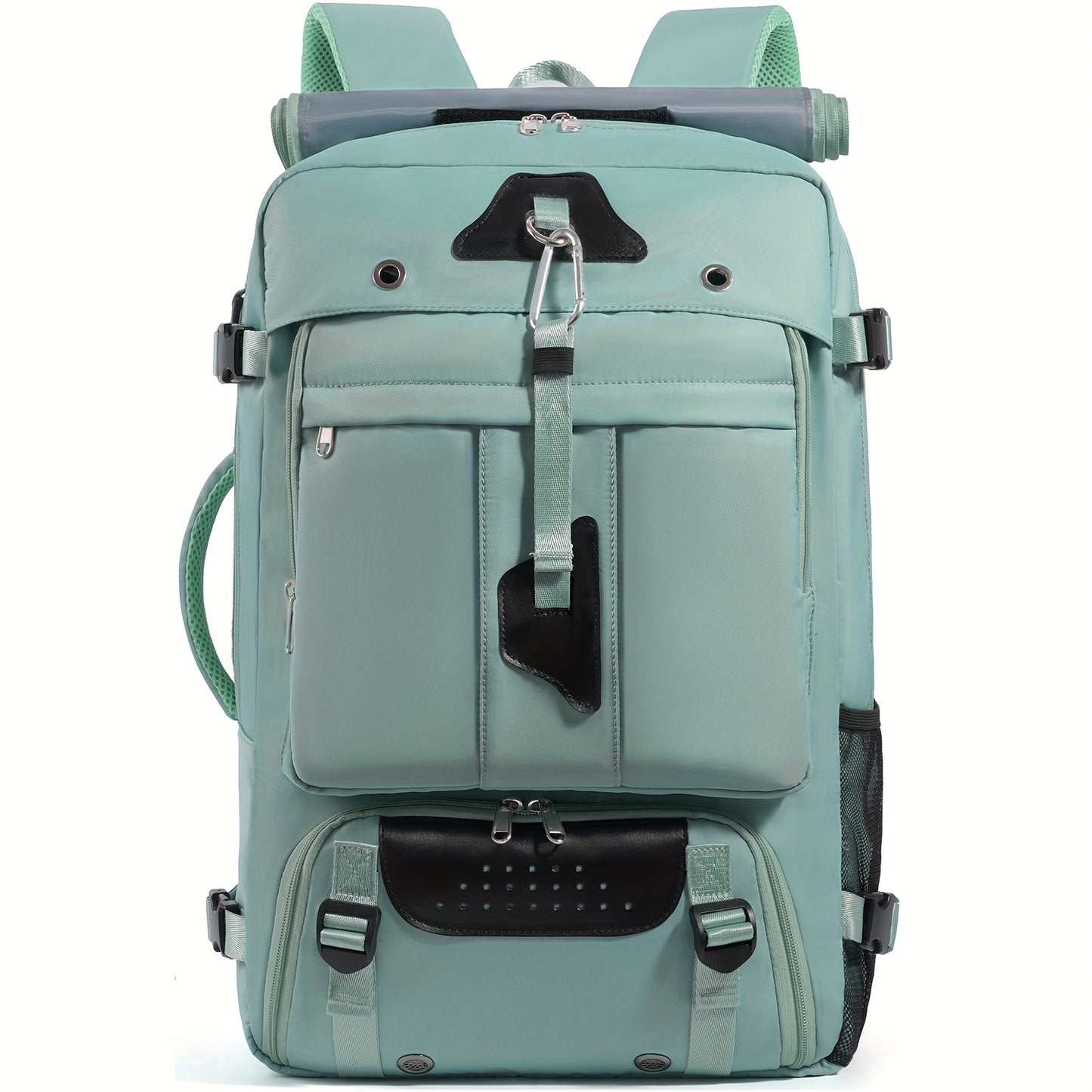 Men's & Women's Large Capacity 17.3" Laptop Backpack - Heavy-Duty Travel Duffel Bag with Shoe Compartment, Convertible Carry-On, Unisex Laptop Suitcase Replacement, Machine Washable (Black) for Business,, Airplane Use - Multi