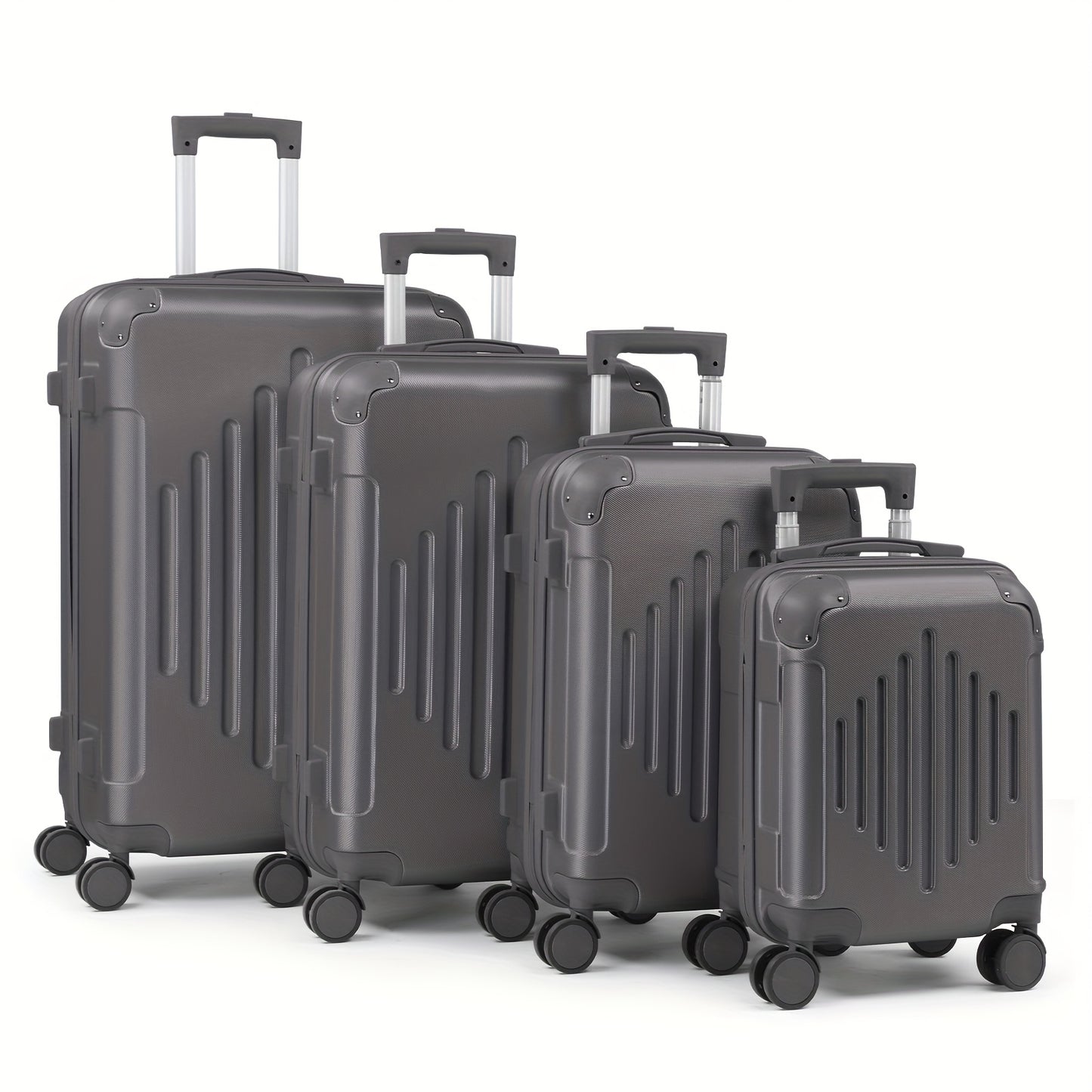 AUTOFOREVER Rose Golden ABS Trolley Case 12 16 20 24 28 Inch With Spinner Wheels And Combination Lock