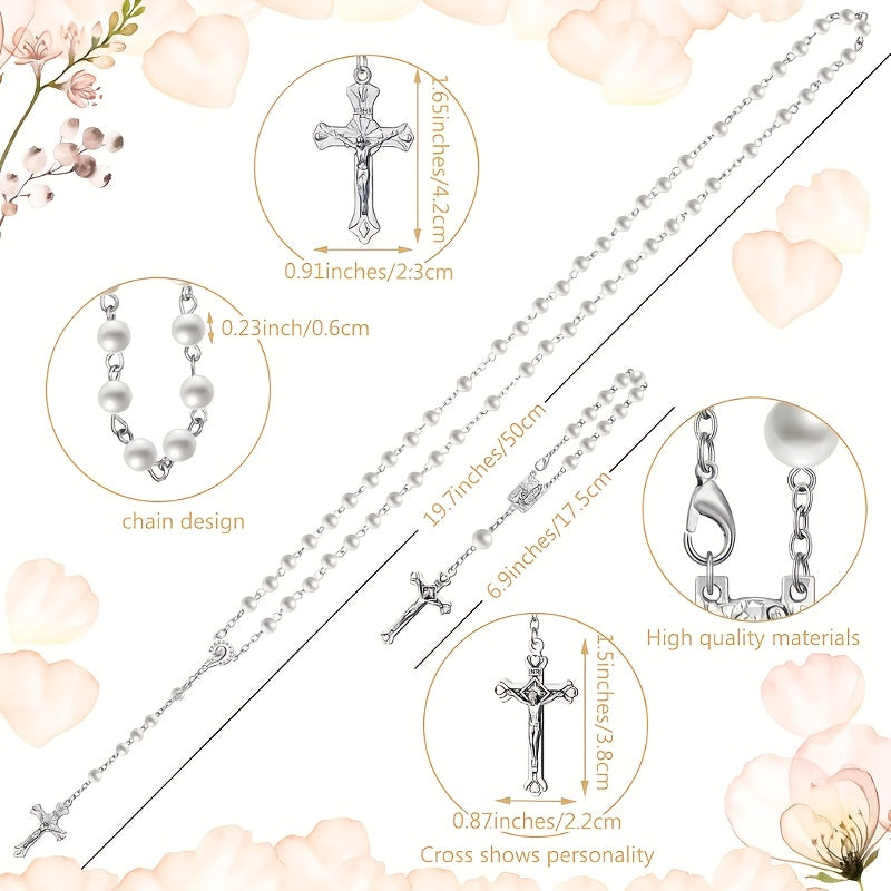 CHUMIA Complete First Communion Outfit Veil Wreath Headpiece Necklace