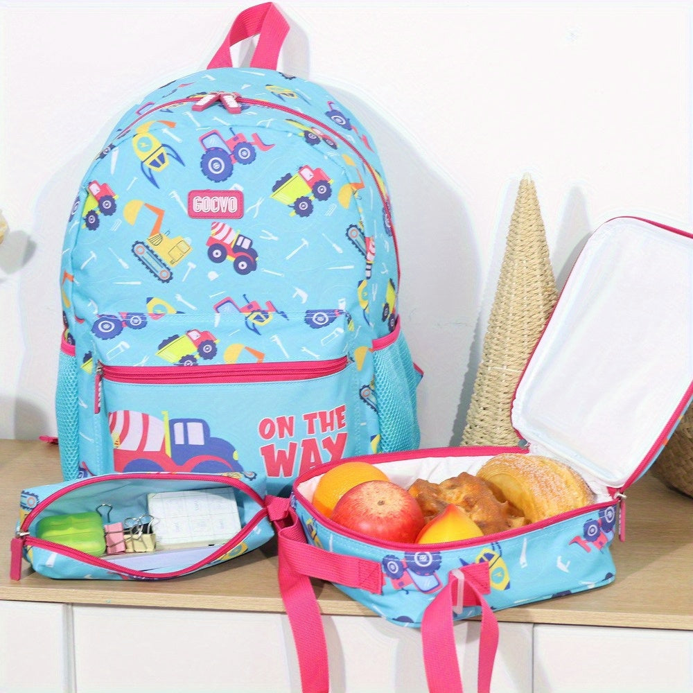 Kids School Backpack Set With Lunch Bag Pencil Case