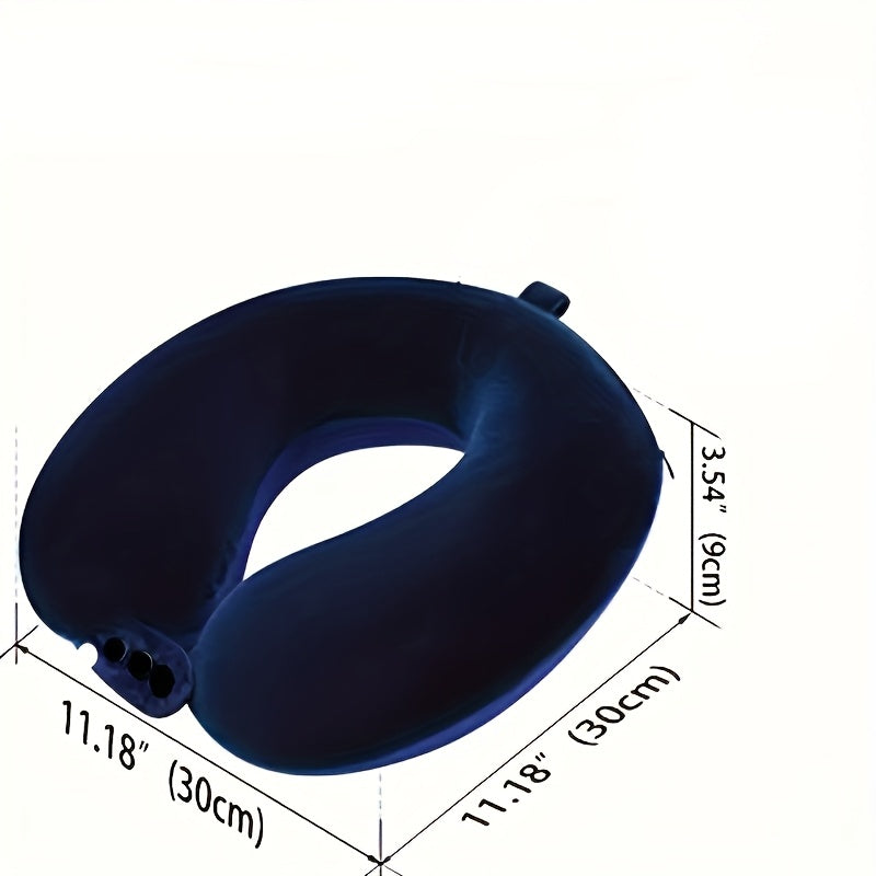 Adjustable Travel Pillow, Medium Soft U-shaped Head Support, Polyester Cover, Spot Clean, 100% Padding, Suitable for Sleeping, Airplane, Car And Home Use, Pillow for Airplane Travel, Ergonomic Travel Pillow, Wrap Around Trave