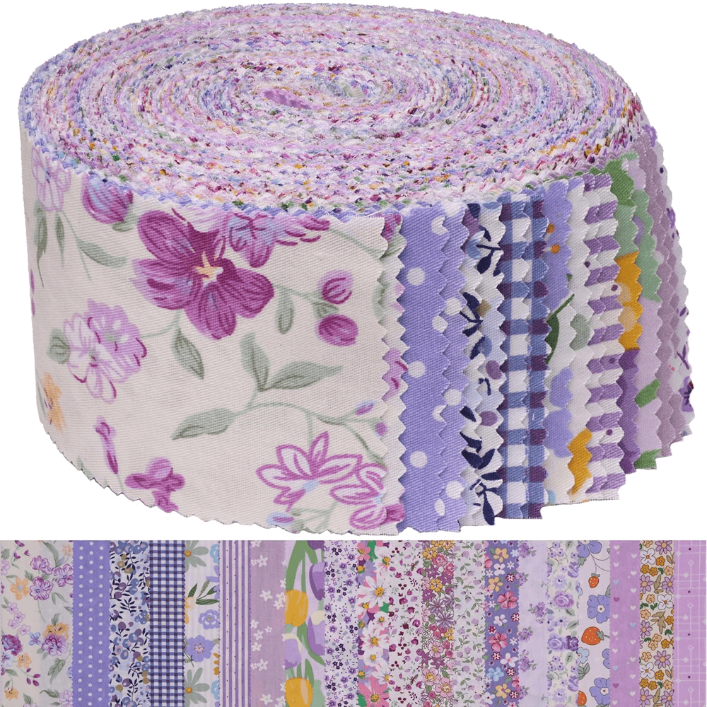 Cotton Jelly Roll Fabric Strips For Quilting Precuts Bundle